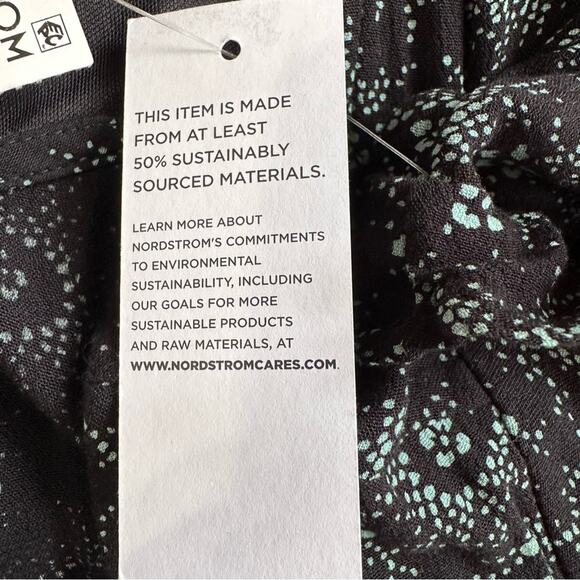 NWT BP. Black Paisley Floral Flutter Sleeve Open Back A Line Dress 1X - Picture 4 of 7